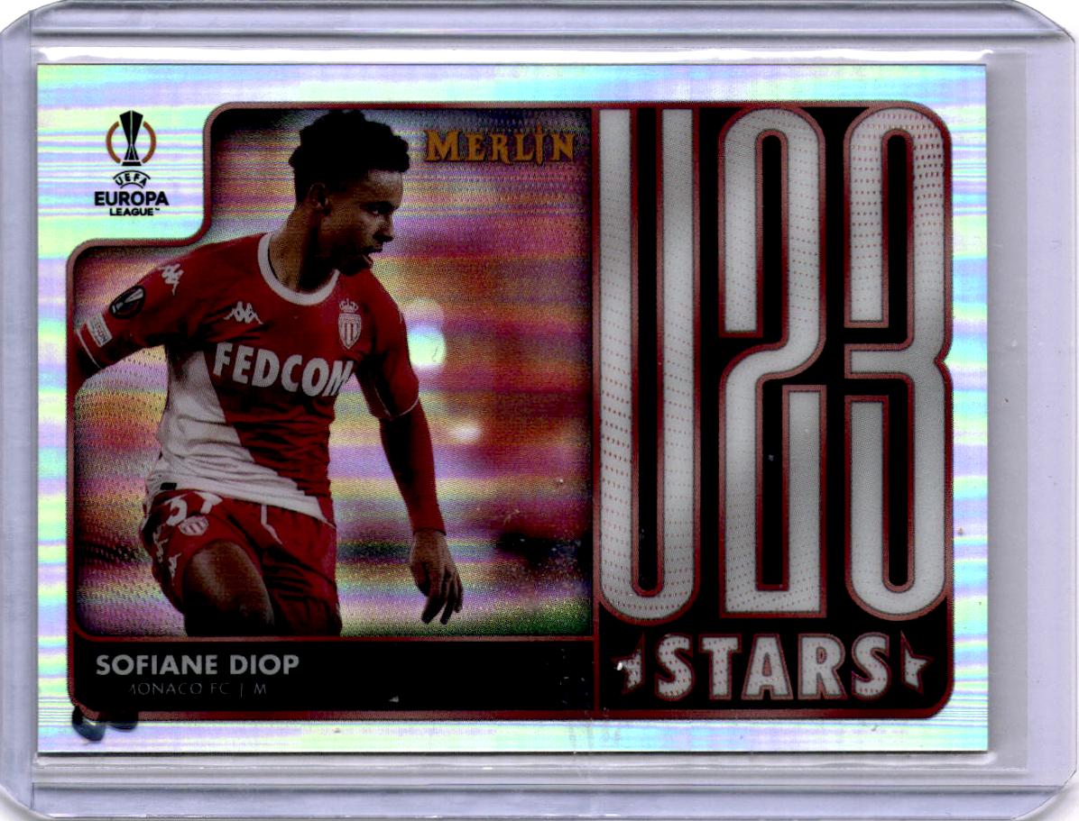 2021-22 Merlin Chrome UEFA Champions League #U23-1 Sofiane Diop U23 Stars Refractor Refractor