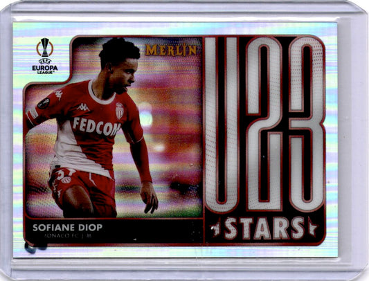 2021-22 Merlin Chrome UEFA Champions League #U23-1 Sofiane Diop U23 Stars Refractor Refractor