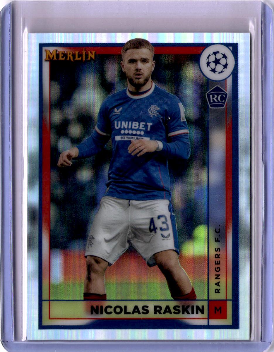 2022-23 Merlin Chrome UEFA Club Competitions #148 Nicolas Raskin Refractor