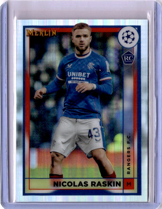 2022-23 Merlin Chrome UEFA Club Competitions #148 Nicolas Raskin Refractor