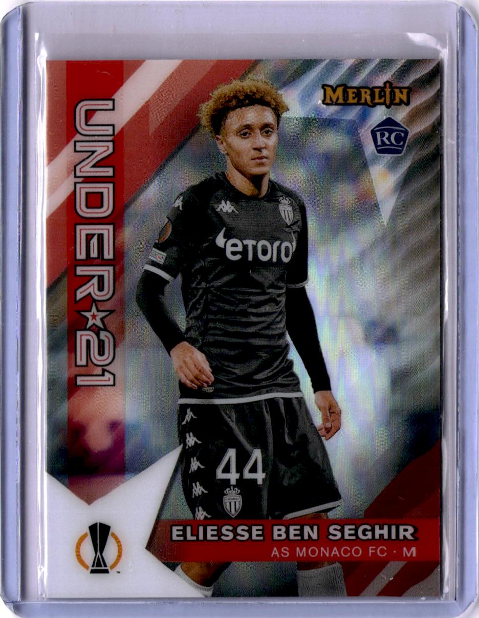 2022-23 Merlin Chrome UEFA Club Competitions #U21-20 Eliesse Ben Seghir U21 Stars Refractor