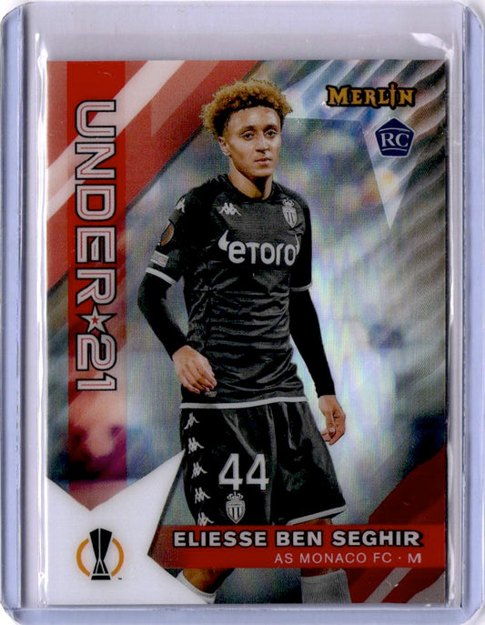 2022-23 Merlin Chrome UEFA Club Competitions #U21-20 Eliesse Ben Seghir U21 Stars Refractor