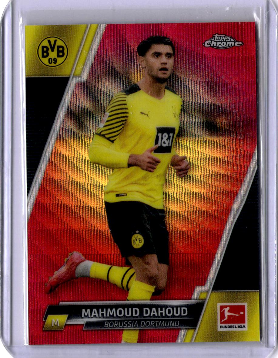 2021-22 Topps Chrome Bundesliga #33 Mahmoud Dahoud Magenta Wave Refractors #/399