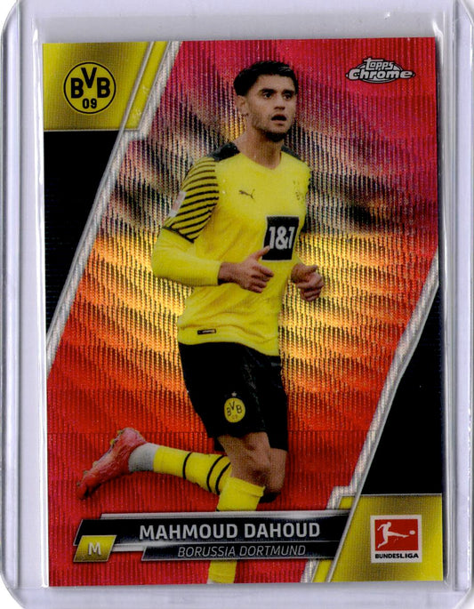 2021-22 Topps Chrome Bundesliga #33 Mahmoud Dahoud Magenta Wave Refractors #/399
