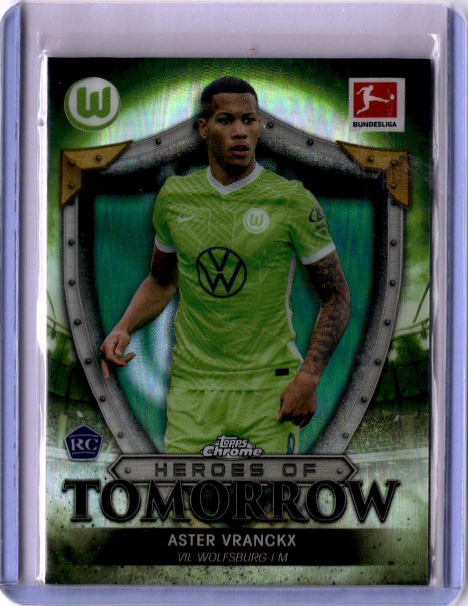 2021-22 Topps Chrome Bundesliga #HT-AV Aster Vranckx Heroes of Tomorrow Refractor