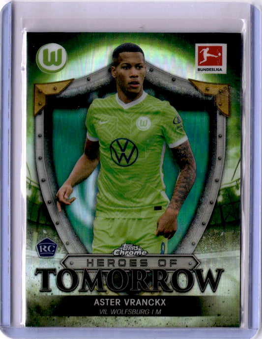 2021-22 Topps Chrome Bundesliga #HT-AV Aster Vranckx Heroes of Tomorrow Refractor