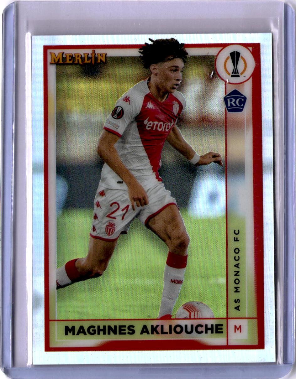 2022-23 Merlin Chrome UEFA Club Competitions #17 Maghnes Akliouche Refractor