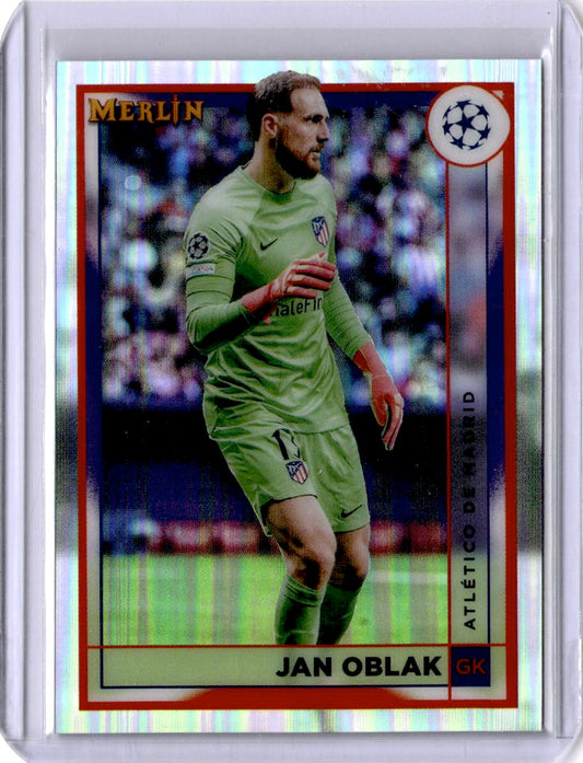 2022-23 Merlin Chrome UEFA Club Competitions #28 Jan Oblak Refractor