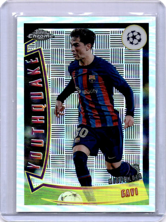 2022-23 Topps Chrome UEFA Club Competitions #YQ-12 Gavi Youthquake