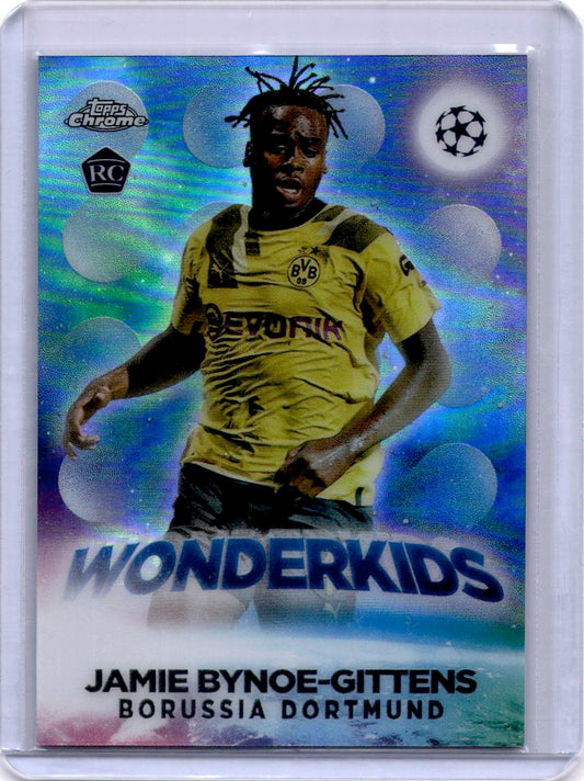 2022-23 Topps Chrome UEFA Club Competitions #W-2 Jamie Bynoe-Gittens Wonderkids