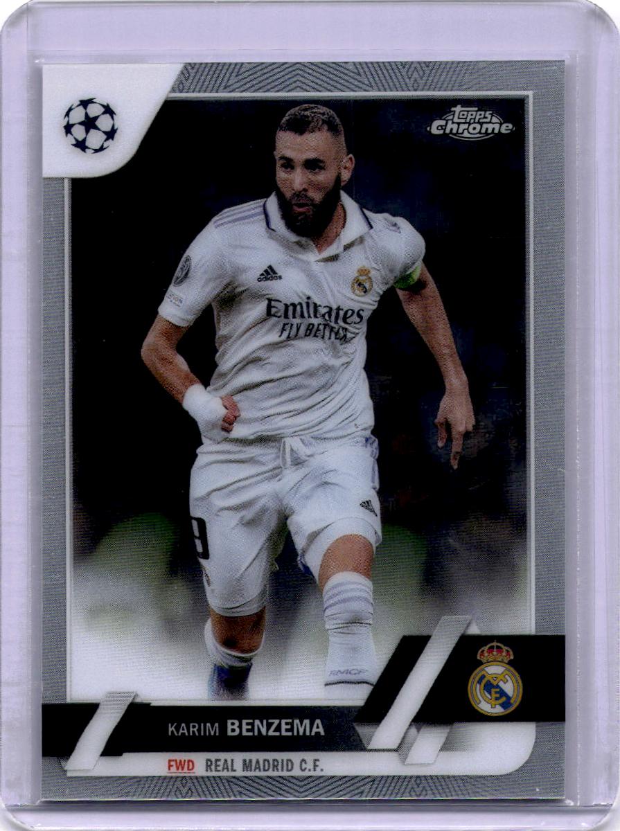 2022-23 Topps Chrome UEFA Club Competitions #14 Karim Benzema