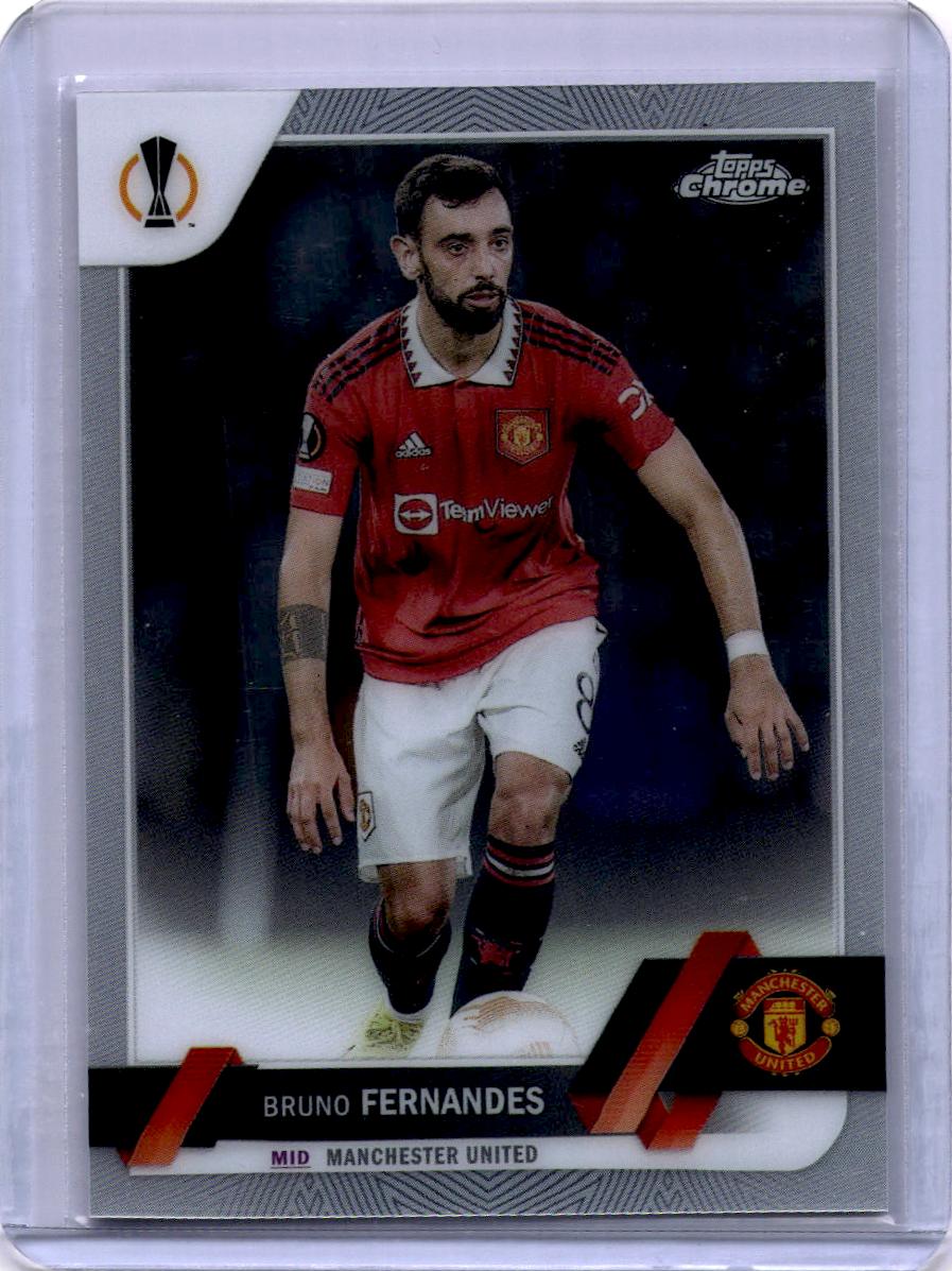 2022-23 Topps Chrome UEFA Club Competitions #8 Bruno Fernandes