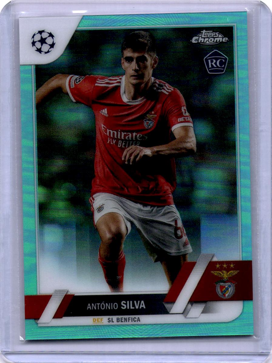 2022-23 Topps Chrome UEFA Club Competitions #86 António Silva Aqua Refractor #/199
