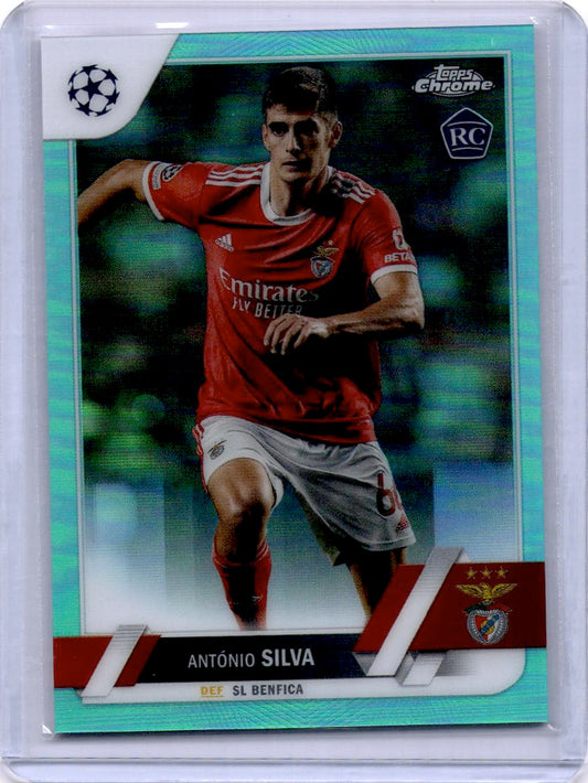2022-23 Topps Chrome UEFA Club Competitions #86 António Silva Aqua Refractor #/199