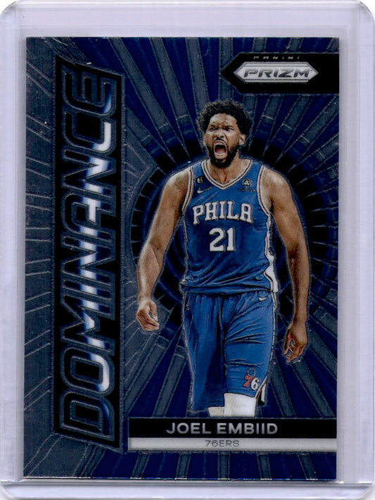 2023-24 Panini Prizm #20 Joel Embiid Dominance