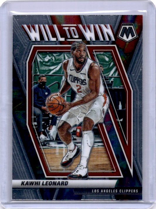 2020-21 Panini Mosaic #3 Kawhi Leonard Will to Win