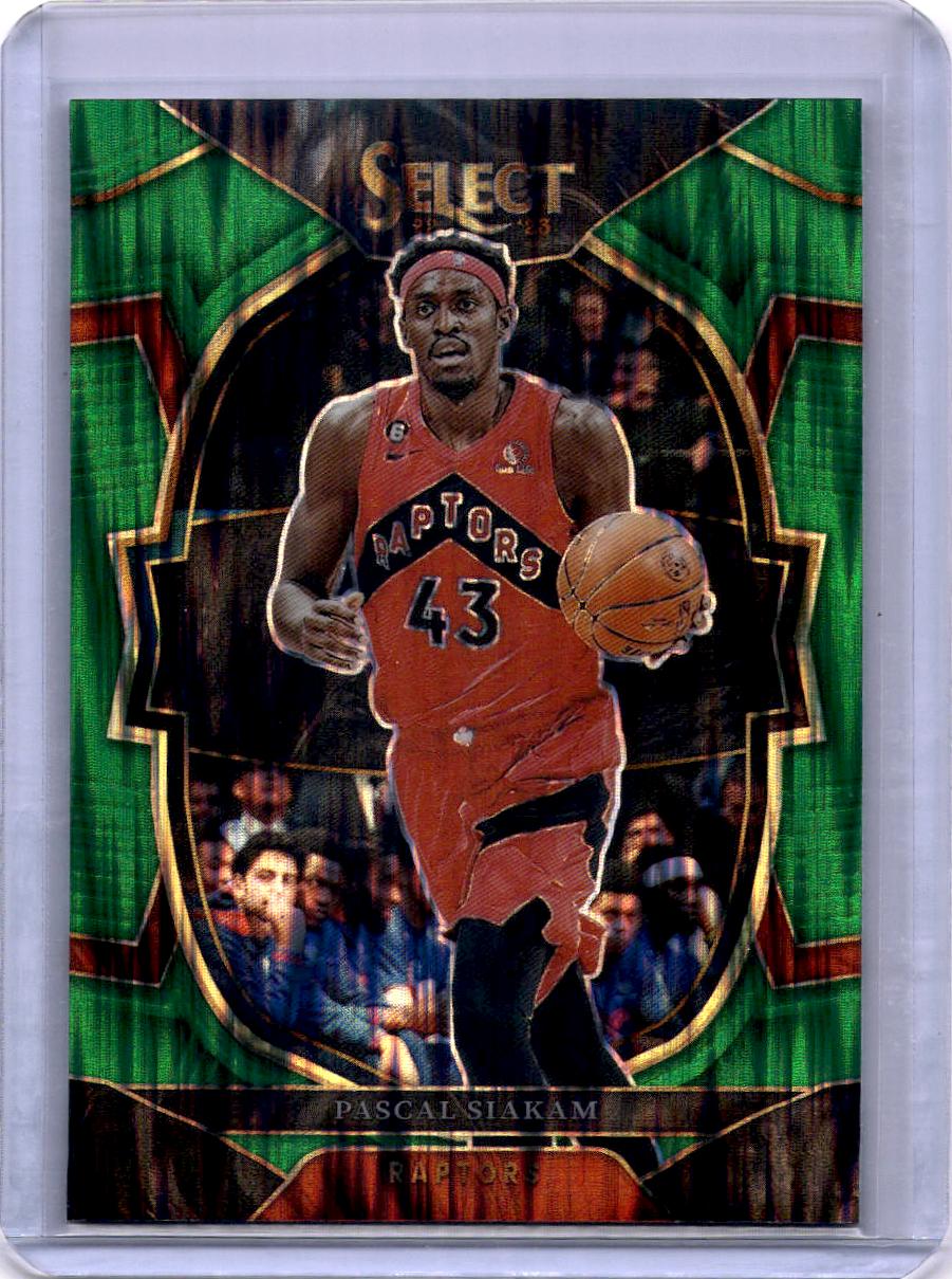 2022-23 Panini Select #48 Pascal Siakam Green Shock Prizms