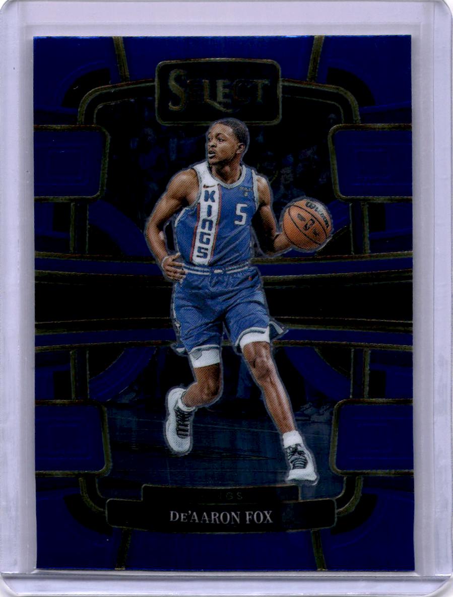 2023-24 Panini Select #49 De'Aaron Fox Blue (Retail Base)