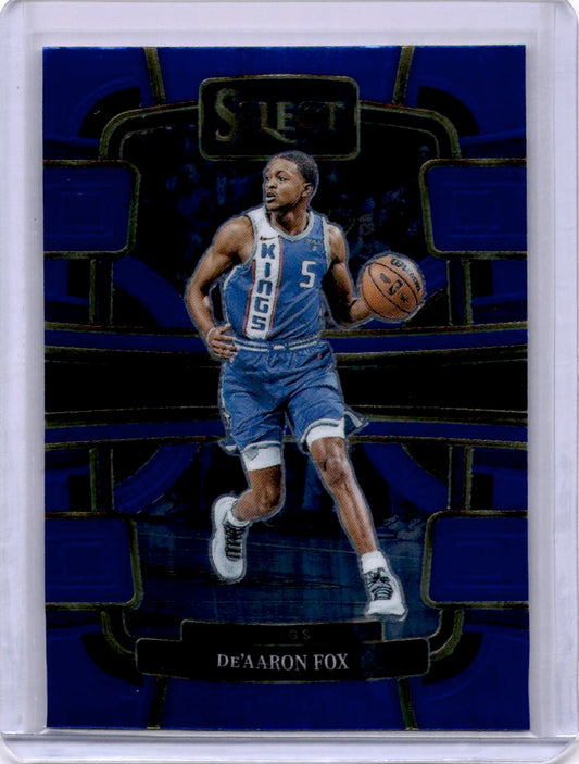 2023-24 Panini Select #49 De'Aaron Fox Blue (Retail Base)