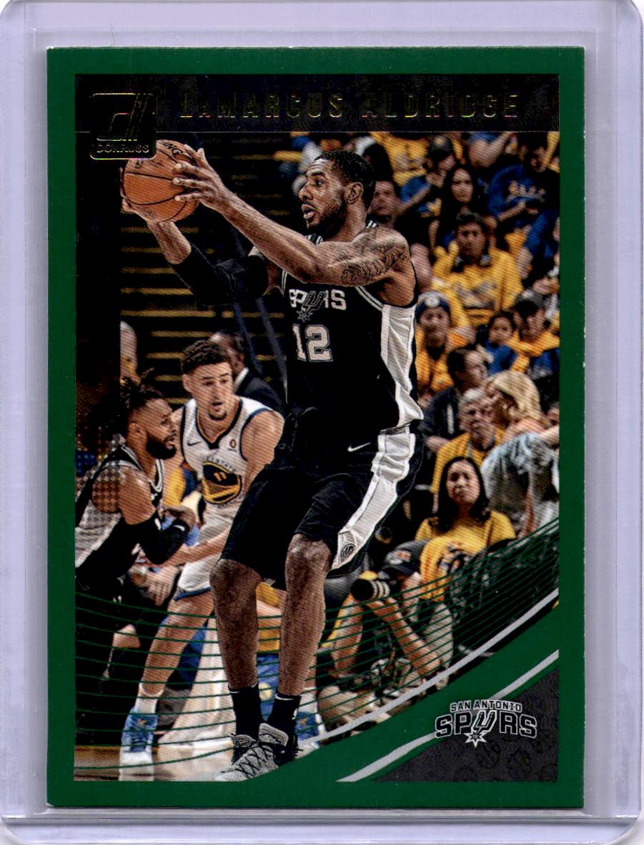 2018-19 Donruss #131 LaMarcus Aldridge Green Flood