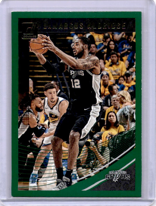 2018-19 Donruss #131 LaMarcus Aldridge Green Flood