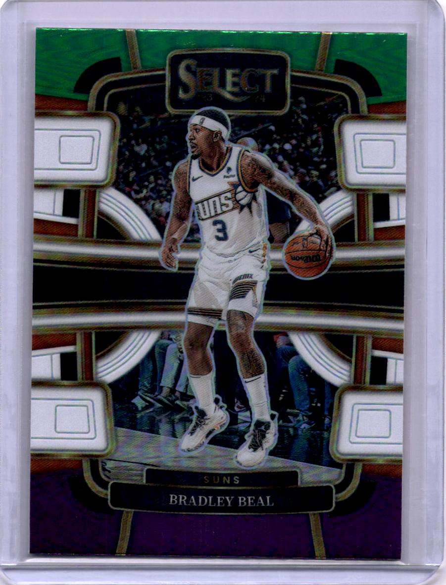 2023-24 Panini Select #47 Bradley Beal Green White Purple Prizms
