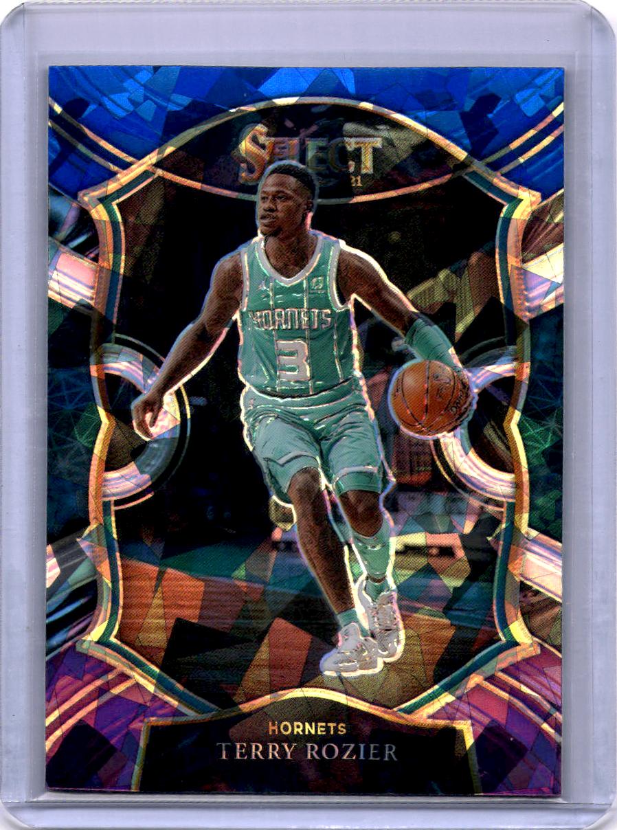 2020-21 Panini Select #4 Terry Rozier Blue White Purple Cracked Ice