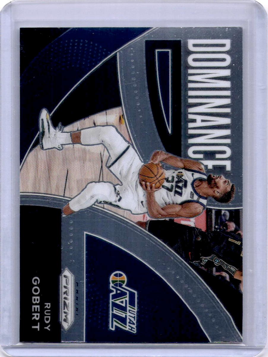2021-22 Panini Prizm #23 Rudy Gobert Dominance