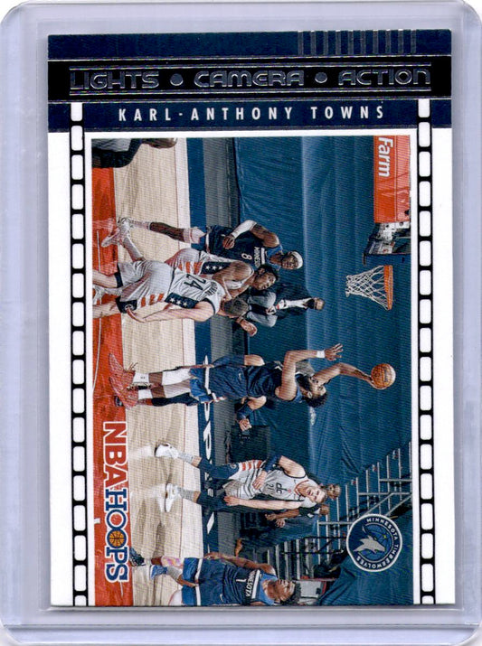 2021-22 Hoops #5 Karl-Anthony Towns Lights Camera Action