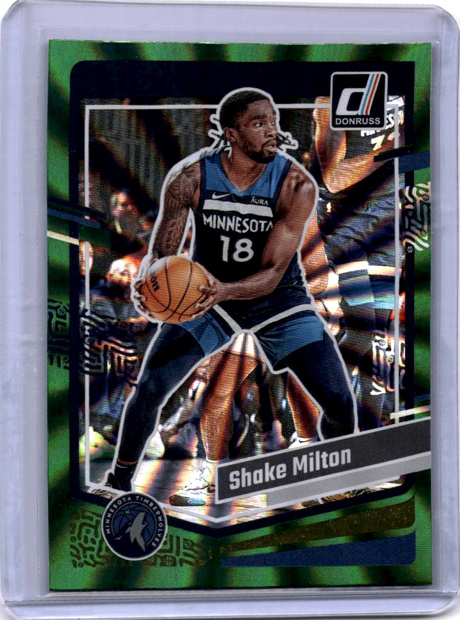 2023-24 Donruss #150 Shake Milton Green Laser Holo