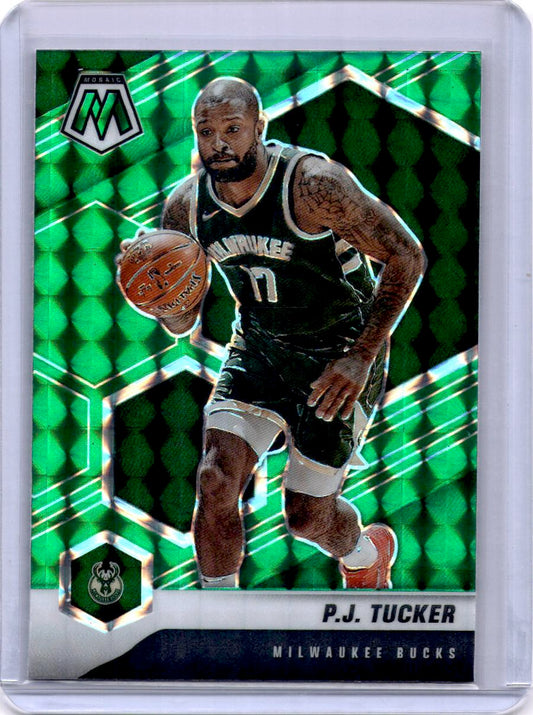 2020-21 Panini Mosaic #19 P.J. Tucker Mosaic Green