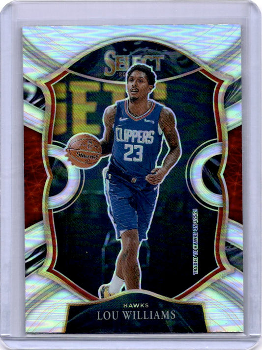 2020-21 Panini Select #3 Lou Williams Silver Prizms