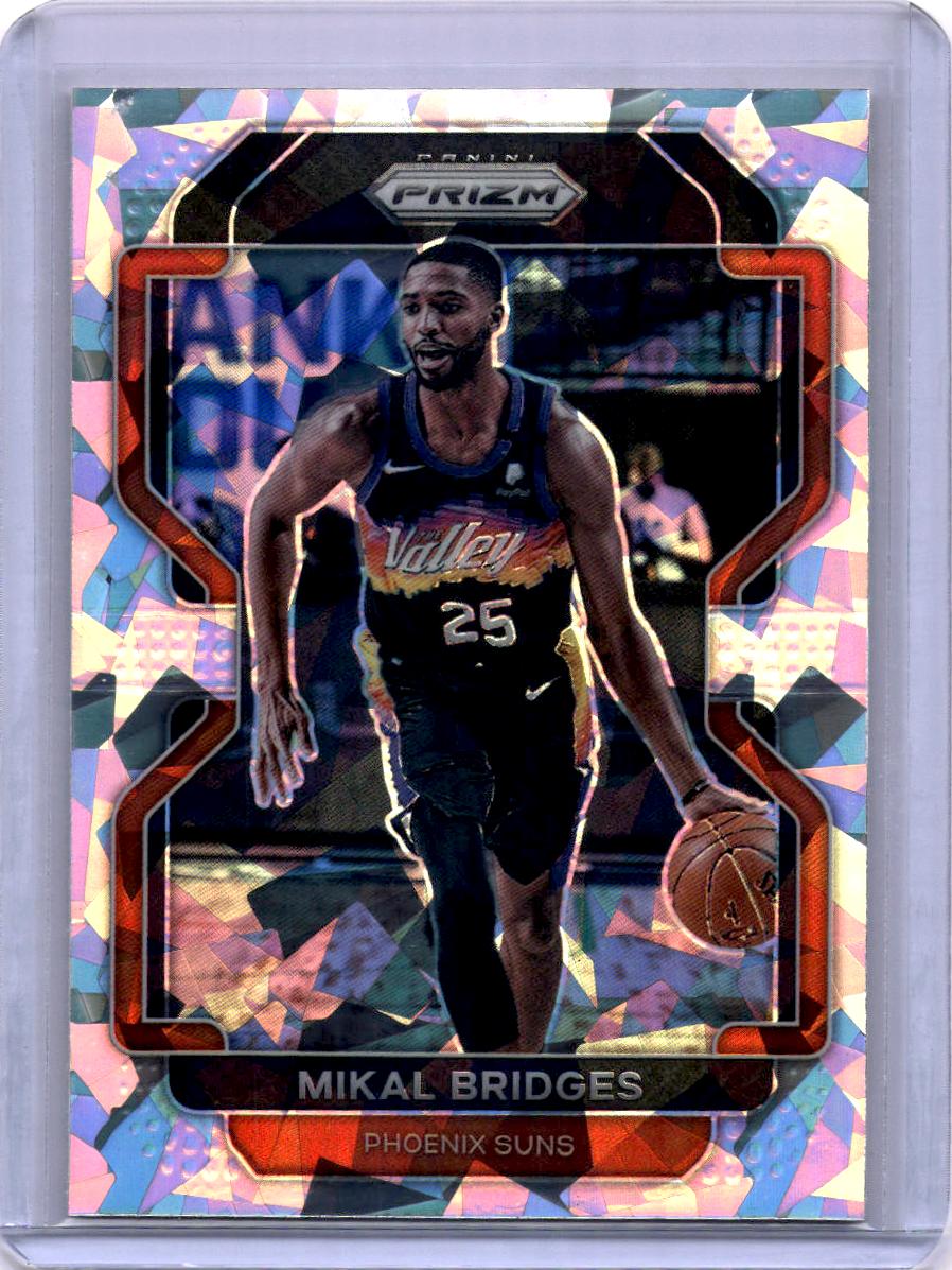 2021-22 Panini Prizm #27 Mikal Bridges Ice