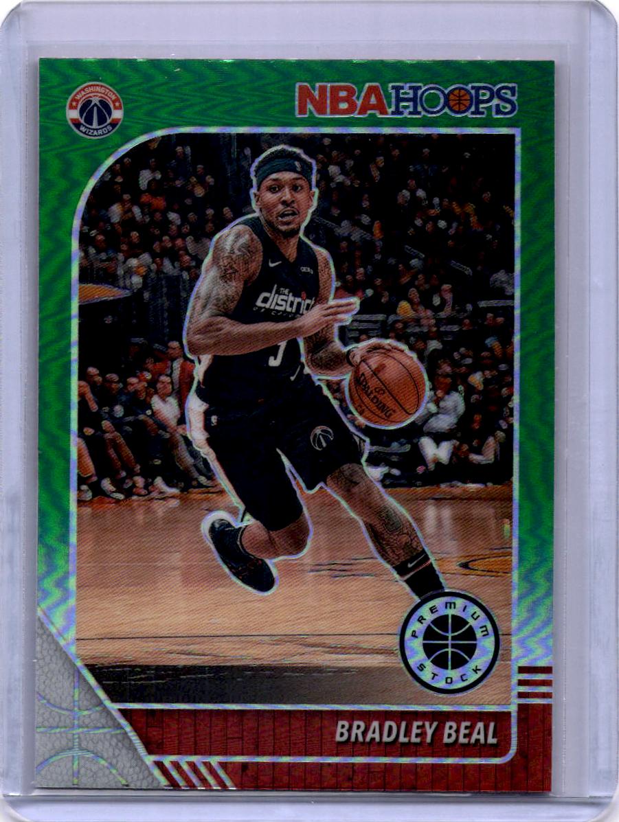 2019-20 Hoops Premium Stock #192 Bradley Beal Prizms Green