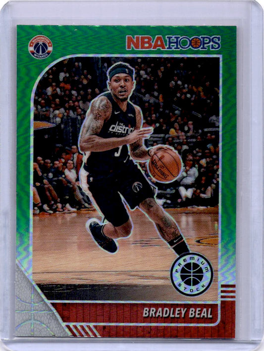 2019-20 Hoops Premium Stock #192 Bradley Beal Prizms Green