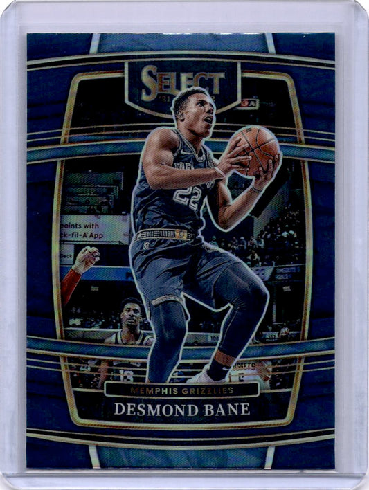 2021-22 Panini Select #63 Desmond Bane Blue Prizms