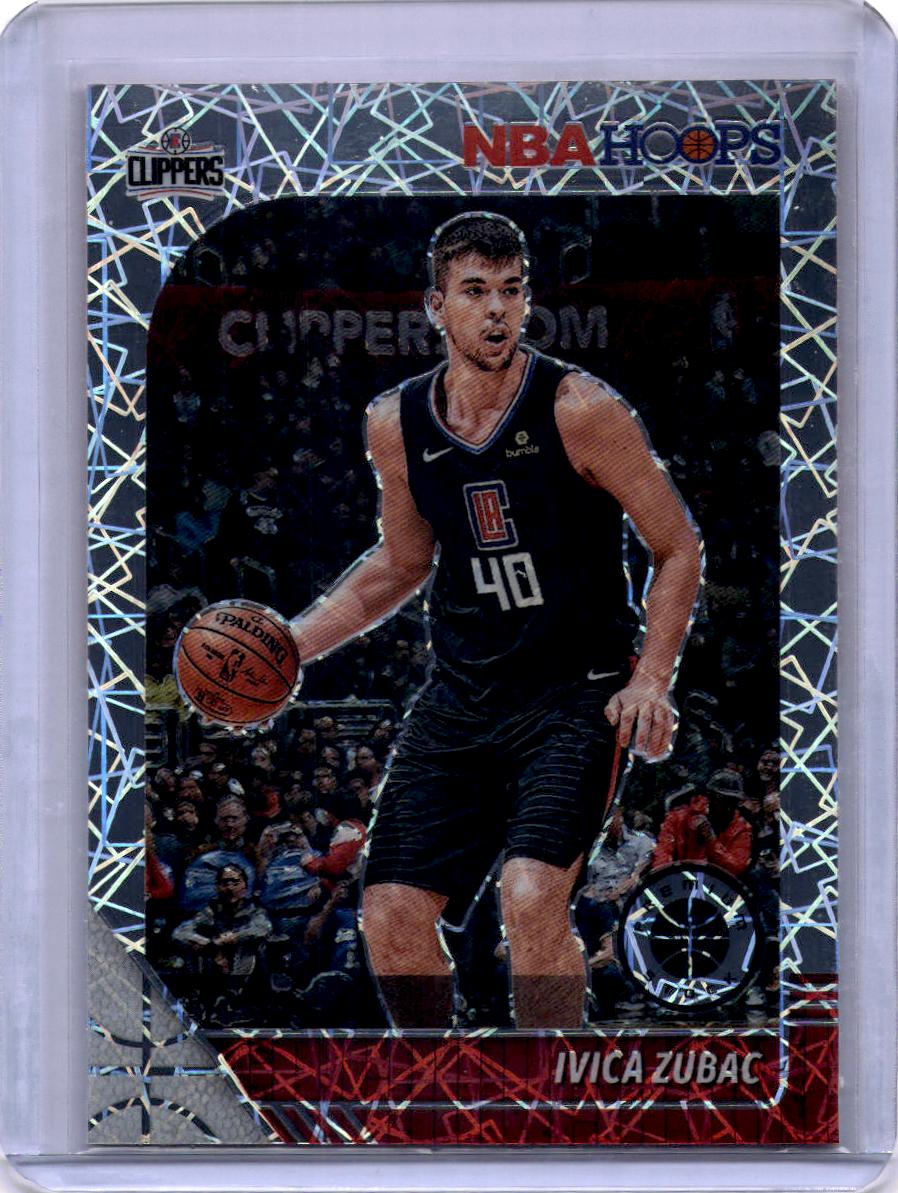 2019-20 Hoops Premium Stock #85 Ivica Zubac Prizms Silver Laser