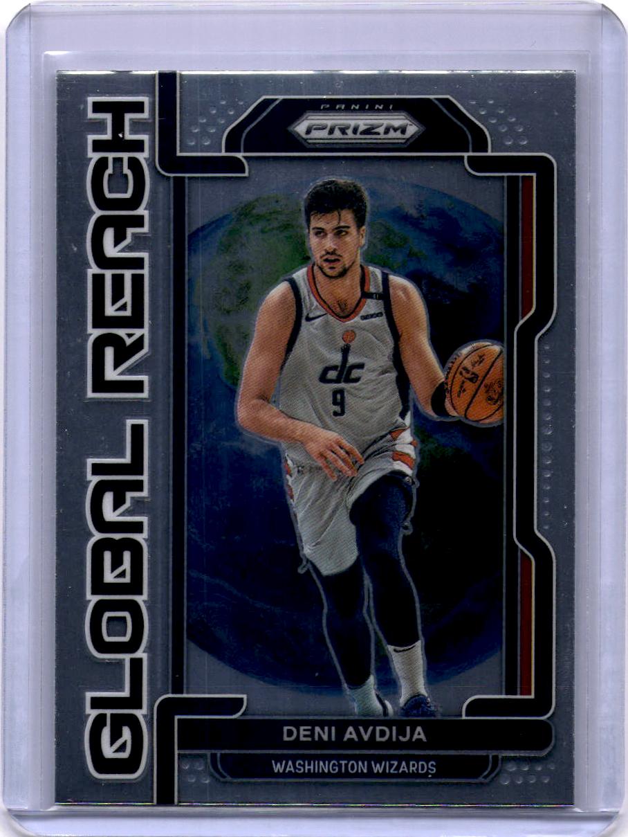 2021-22 Panini Prizm #8 Deni Avdija Global Reach Prizms Silver