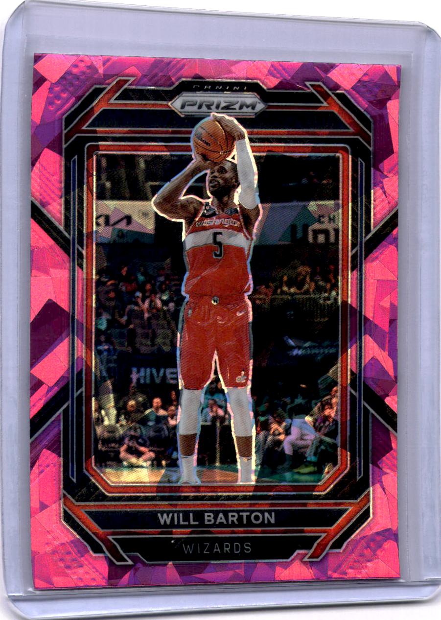 2022-23 Panini Prizm #194 Will Barton Prizms Pink Ice