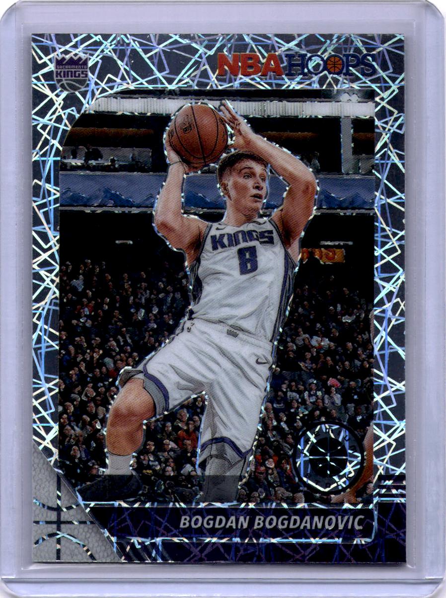 2019-20 Hoops Premium Stock #168 Bogdan Bogdanovic Prizms Silver Laser