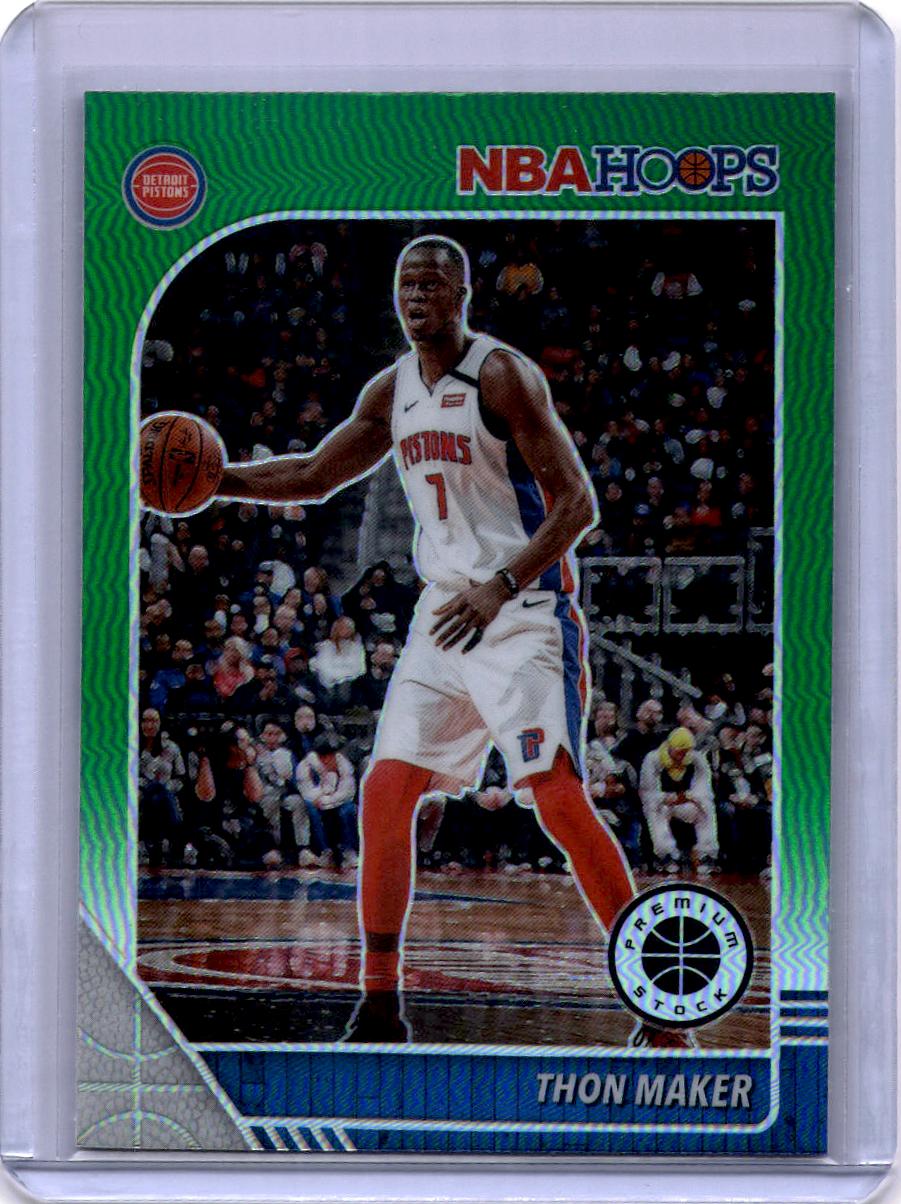 2019-20 Hoops Premium Stock #58 Thon Maker Prizms Green