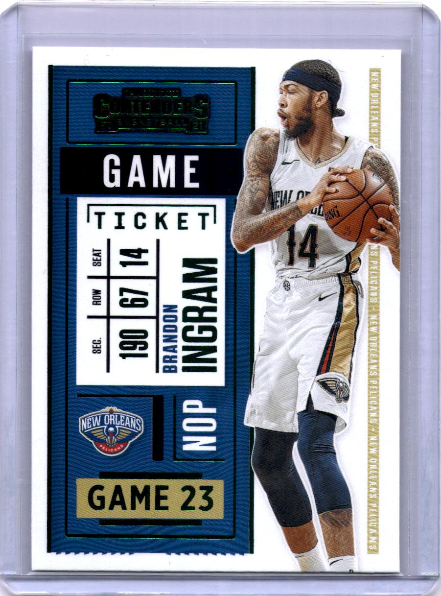 2020-21 Panini Contenders #21 Brandon Ingram Game Ticket Green