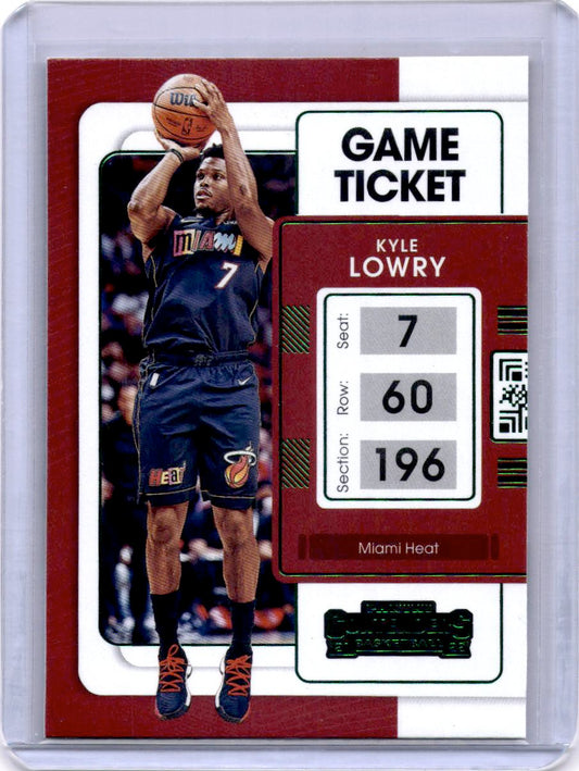 2021-22 Panini Contenders #23 Kyle Lowry