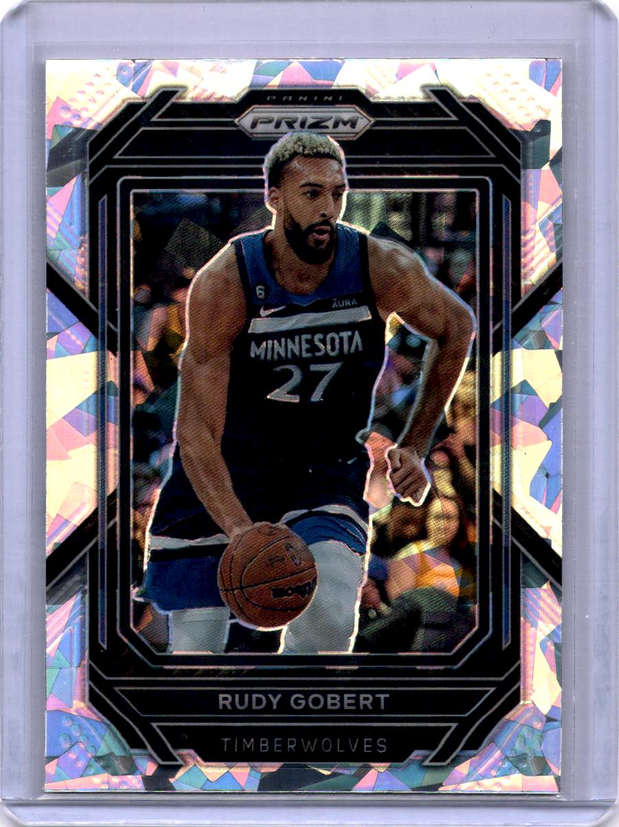 2022-23 Panini Prizm #67 Rudy Gobert Prizms Ice