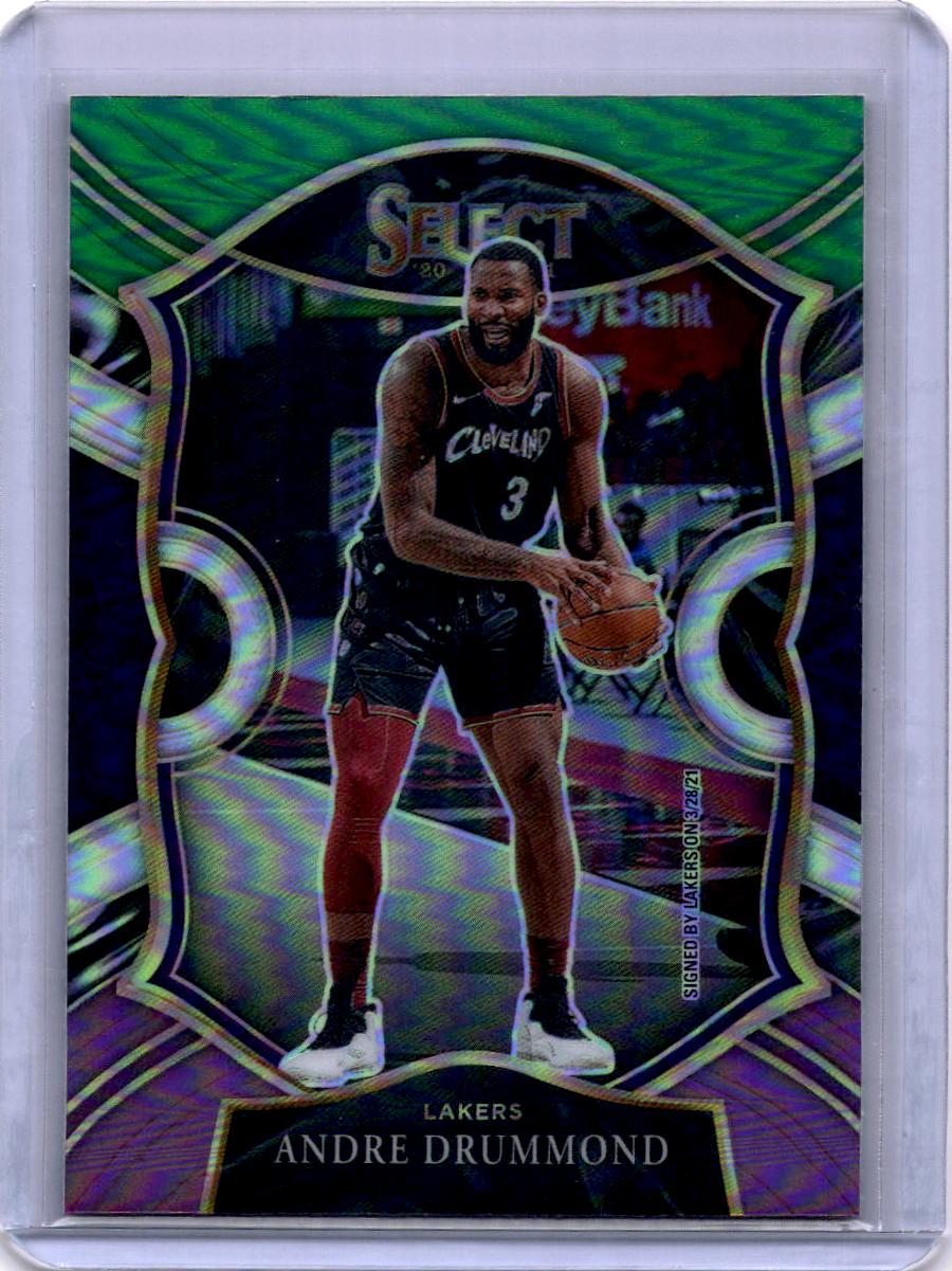 2020-21 Panini Select #5 Andre Drummond Green White Purple