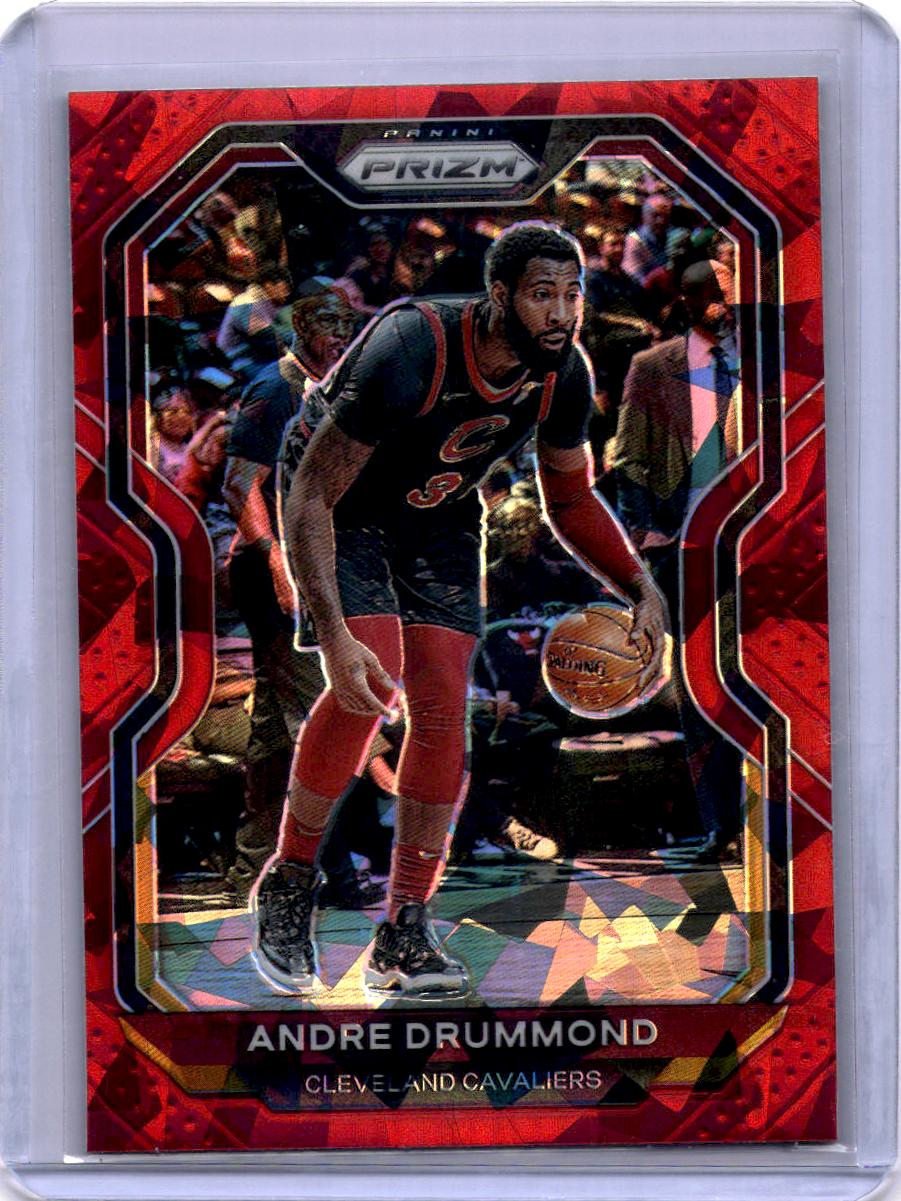 2020-21 Panini Prizm #222 Andre Drummond Red Ice Prizms