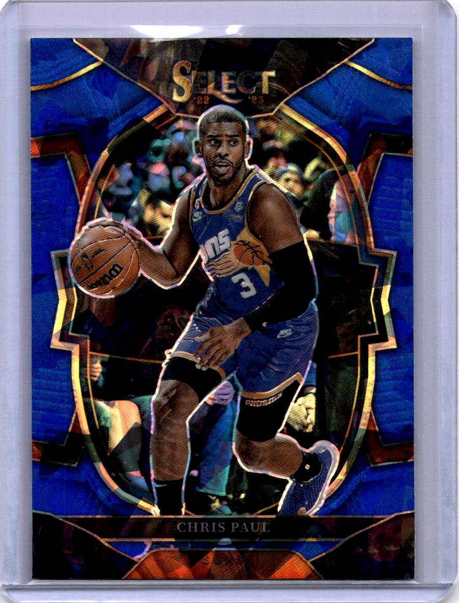 2022-23 Panini Select #50 Chris Paul Blue Cracked Ice Prizms