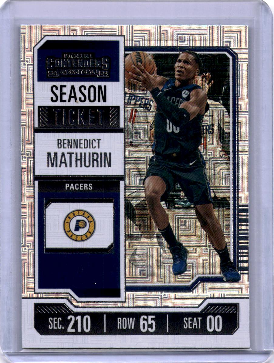 2023-24 Panini Contenders #10 Bennedict Mathurin Season Ticket Mojo