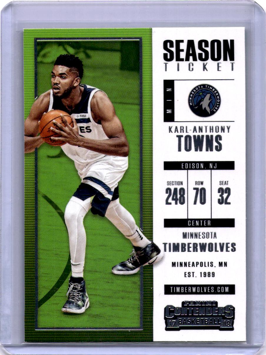 2017-18 Panini Contenders #89 Karl-Anthony Towns