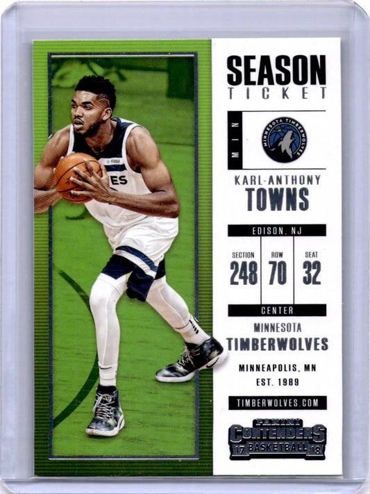 2017-18 Panini Contenders #89 Karl-Anthony Towns